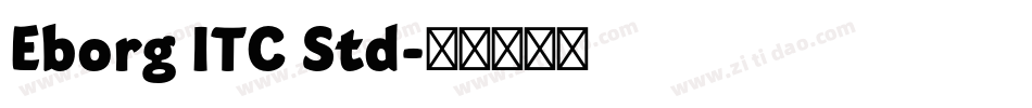 Eborg ITC Std字体转换